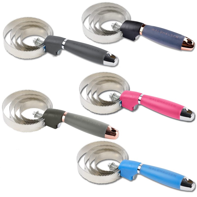 WALDHAUSEN Spring Curry Comb with Gel Grip Black