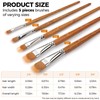 5Pcs Grainer Brush Set – Dual-Layer Nylon Texture Brushes for