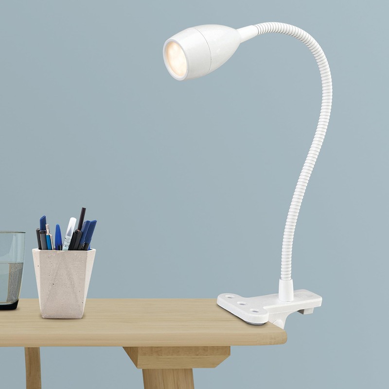 Brilliant Jansen Clamp 1W 60 Lumens USB LED Task Lamp,