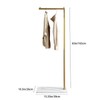 ZHBHYZ Gold clothing rack with Marble Base,Modern clothes racks for