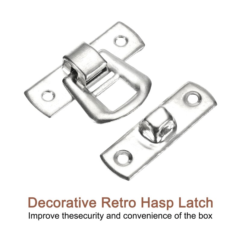 sourcing map 4 Pcs Hasp Clasp Latch Lock, 30 x