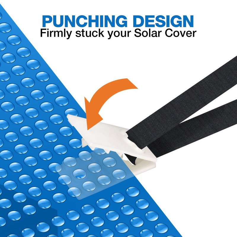 Pool Cover Reel Strap Adjustable Length Pool Solar Blanket Roller