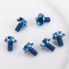 SaiDian 6Pcs Titanium Blue Screw Set Knife Handle Screws for