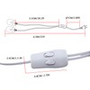 Rextin Double E26/E27 LED Light socket 21FT extension cord with