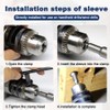 Casenly Pack of 8 M4-M16 Tap Socket Adapter, 1/4 Inch