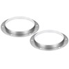 PATIKIL 7" Duct Connector Flange, 2 Pack Metal Straight Pipe