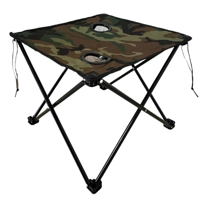 2 Sillas Plegables Mini Con Mesa Para Adulto Playa Camping.