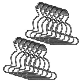 Lusofie 12Pcs Suspender Buckles Dungaree Overall Buckles Metal Overall Clasp Replacement 1.5 Inch Overall Clips(Metal Black)