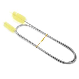TOPINCN Filtro del Acuario Tubo de Agua Cepillo Tubo Flexible Externo Tubo del Filtro del Tanque de Peces de Acuario Doble Cabezal Entrada y Salida Limpieza del Tubo Cepillo de Resorte