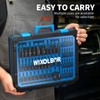 WIXOLBOR 74PC Magnetic Nut Driver Set, Metric/SAE for Impact Drivers