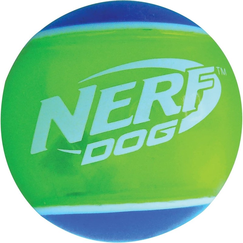 Nerf Dog Rubber Tennis Balls Squeaker Dog Toys 2 Pack