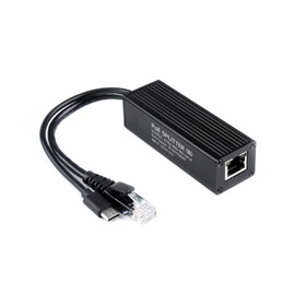 Waveshare Industrial Gigabit PoE Splitter, 5V 5A Type-C Output Port, Onboard MPS Control Chip