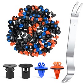 GOOACC 120PCS Car Bumper Retainer Clips Bumper Fender Liner Kit for Lexus Toyota 4Runner Tacoma RAV4 Scion 75495-35010 75397-35010 90189-06065 90189-06013 with Fastener Remover