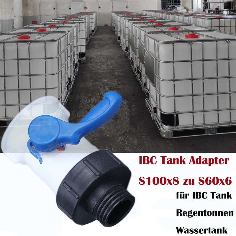 IBC Adapter S100 x 8 to S60 x 6 Coarse