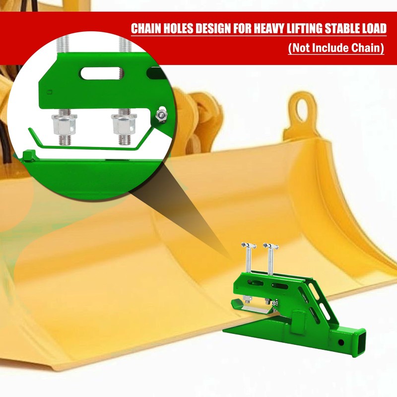 Tractor Bucket Receiver 2 inch 1PC Green