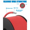 ENERJOUR 24 Gauge Wire 600FT, 24 AWG Flexible Silicone Cable,