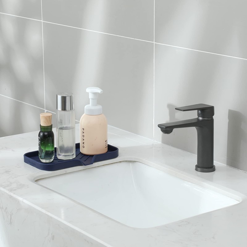 MicoYang Silicone Bathroom Soap Dishes with Drain Spout-Kitchen Sink Organizer,Sponge