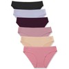 FINETOO 6 Pack Women’s Seamless Hipster Underwear No Show Panties