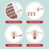 FADVAN Cluster Eyelash Extensions 280 Pieces Curl D Eyelashes Individual