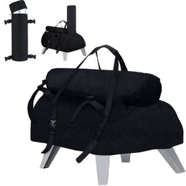 Wovnet Carry Cover Compatible with Ooni/karu 12 with Detachable Chimney Bag, Portable 600D Oxford Cloth Pizza Oven Cover Waterproof Pizza Oven Accessories for Outdoor Wood Fired and Gas Multi Fuel
