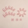 24 Pcs Press On Nails Medium Oval - ZIFANHU Pink
