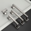 Asidrama 6 Pack 3 Inch Brushed Satin Nickel Kitchen Cabinet