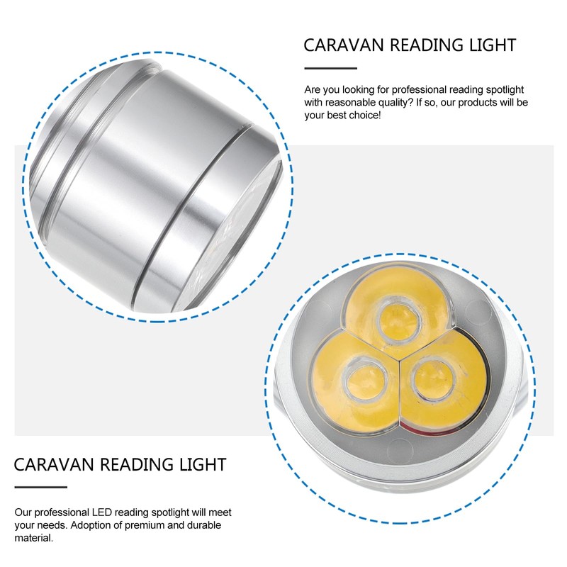 TOPPERFUN 12 Volt RV Lights, 3W 3000K RV Interior Led