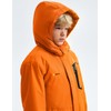 GEMYSE Boy's Waterproof Ski Snow Jacket Hooded Fleece Windproof Winter