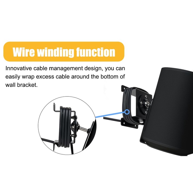 shinar Metal Wall Mount Compatible with Sonos Era 100 Swivels