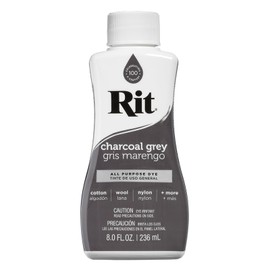 Rit Dye 88620 Charcoal Grey Liquid Dye 8 oz,