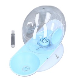 Automatic Cat Water Dispenser 2.8L Deatachable Durable Plastic Filter System Gravity Pet Waterer for Kitten Puppy Indoor Blue