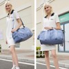 Travel Duffed Tote Bag, Waterproof Fold-able and Expandable Weekender Bag