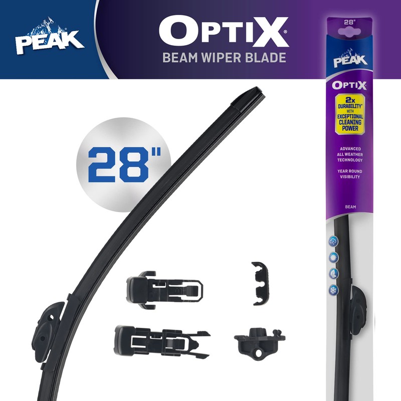 PEAK Optix Beam Wiper Blade, All-Weather Windshield Wiper Blade, Auto