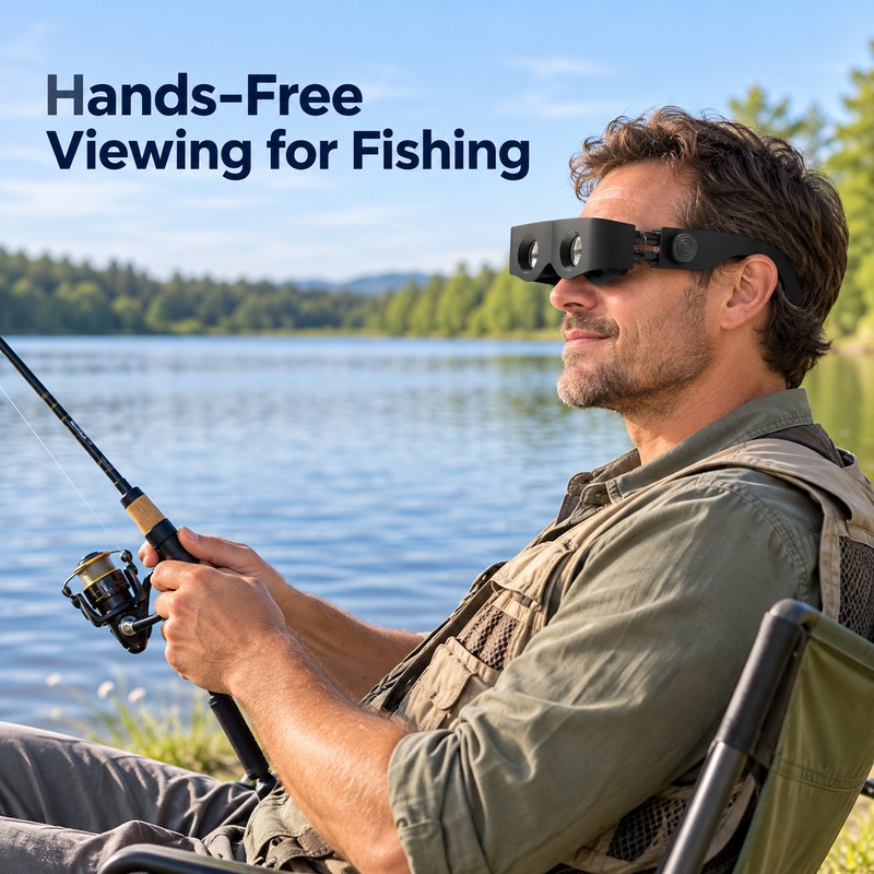 Adjustable Focus Binocular Glasses for Fishing & Distance Viewing –