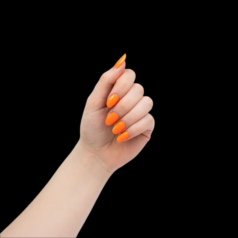 Herôme Nail Wraps Neon Tangerine