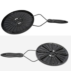 Saihisday Iron Heat Diffuser Plate Evenly Conduction Heat Plate,Flame Reducer Simmer Ring For Gas Stove Glass Cooktop Converter Coffee Milk