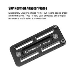 3.1 inch Keymod to Arca Swiss Rail Mount Plate Adapter Accessories for Tripod,80mm SKP-80
