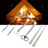 6PCS Candle Accessory Set Wick Trimmer Wick Dipper Candle Snuffer