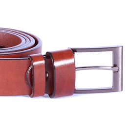 Kabber Leather Belt for Men & Women - High Quality & Vegetable Tanned Leather Belt, Men's Belt & Women's Belt, 180 - Dark brown
