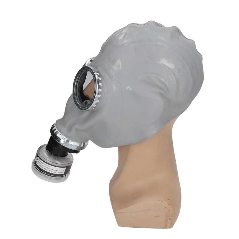 Gas Face Cover Activated Carbon Filtering Universal Rubber Comfortable Reusable