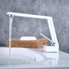Beelee Bathroom Faucets White：Vessel Sink Faucet Single Handle 1-Hole Faucet