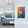 YIJIKJY Decorative Light Switch Plate Covers Colorful Rainbow Prism Cube