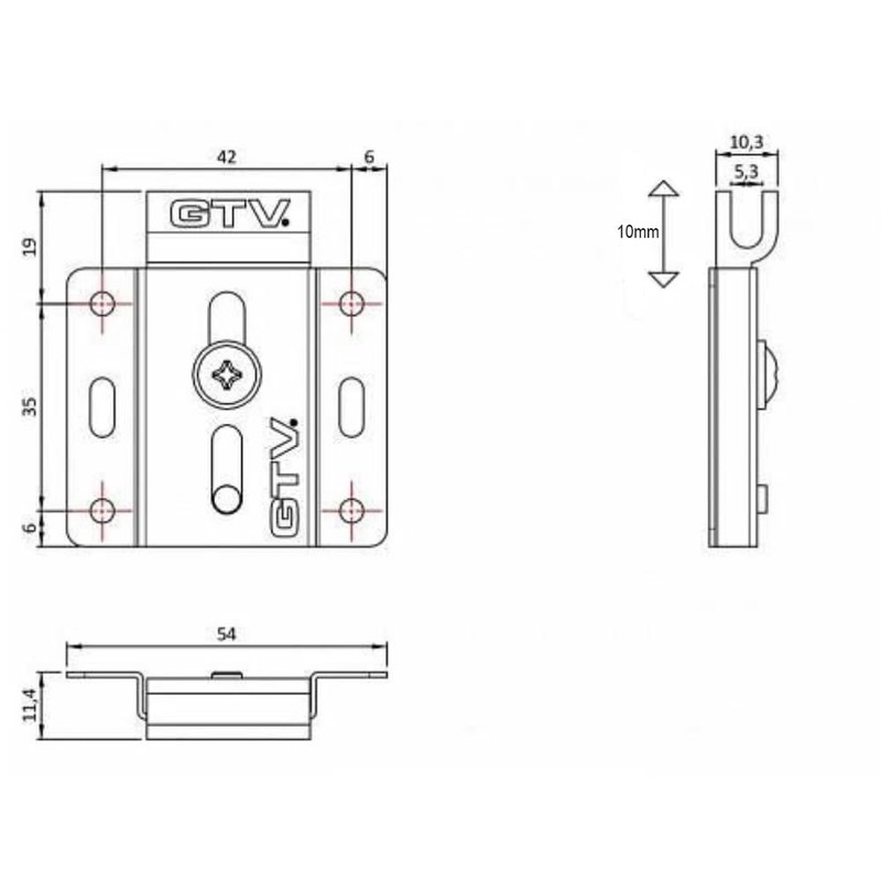 Wardrobe Sliding Door Track Gear System Kit - MITO -