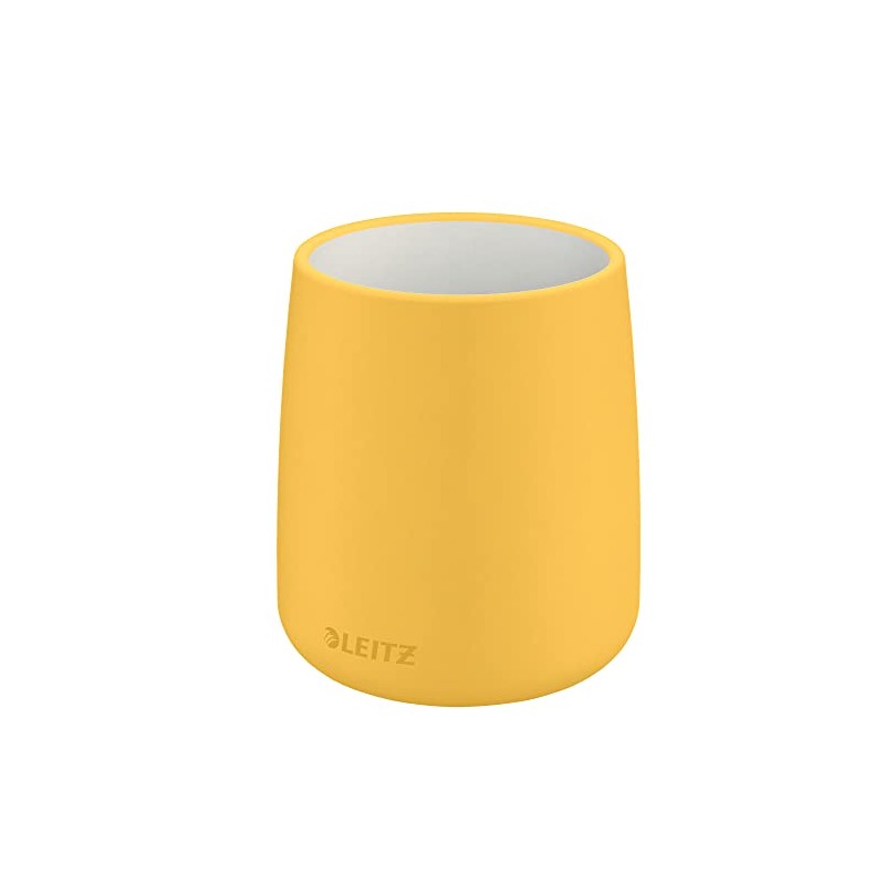 Leitz Cosy Series 53290019 Ceramic Pen Holder Warm Yellow