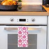 BUJSP Pink Coquette Bow Pumpkin Fall Kitchen Dish Tea Towels,