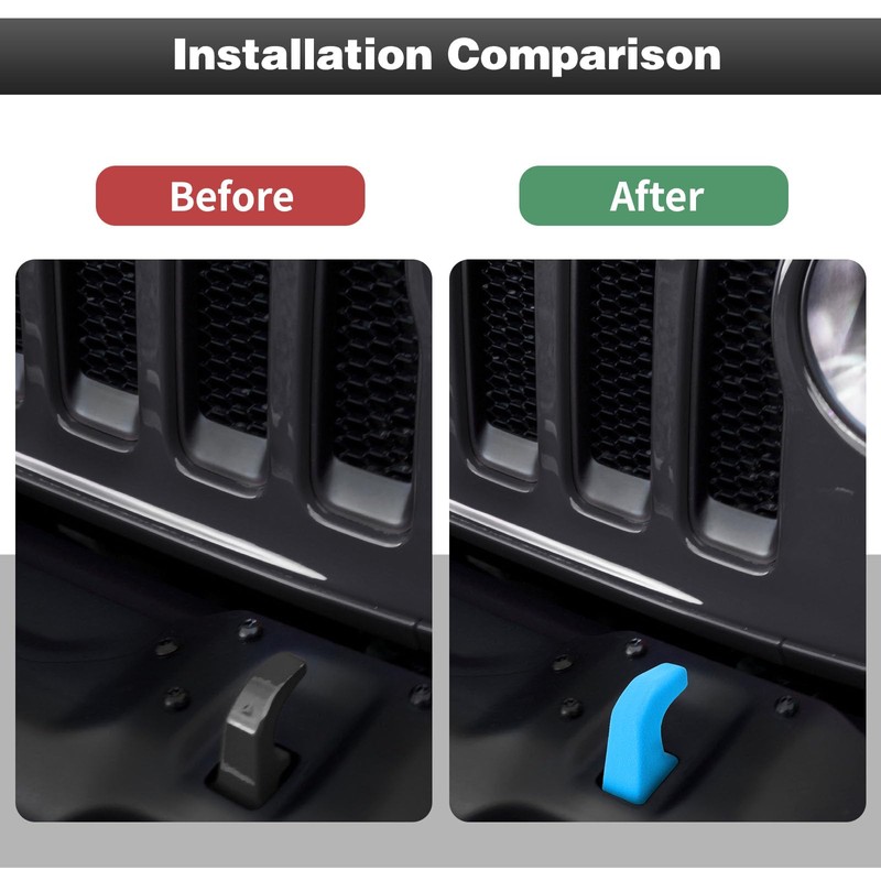 CheroCar Bumper Tow Hook Covers Tow Hook Protector External Accessories