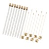 8Pack Wine Bottle Torch Kit Long Life Torch Wicks Brass