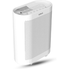Azeus FS32 True HEPA Air Purifier for Large Rooms, White, High CADR 400m³/h, Smoke Dust Pet Dander Removal, Auto Mode with Air Quality Sensor