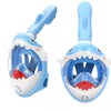 Full Face Snorkel Mask for Kids Breathing System Foldable 180
