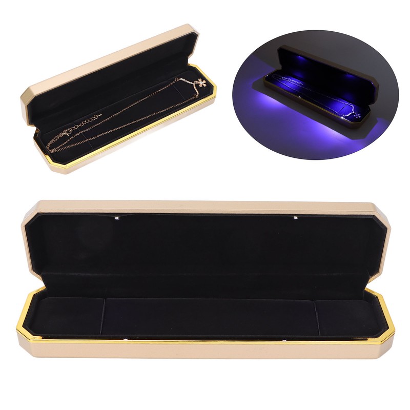 Bracelet Gift Box Flocking Inside Elegant Protective Jewelry Storage Display
